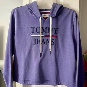 Tommy Jeans Crop Hoodie Blue-Violet